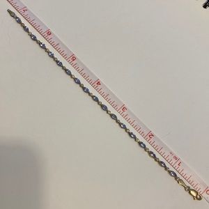 Tanzanite and Diamond Bracelet 10k